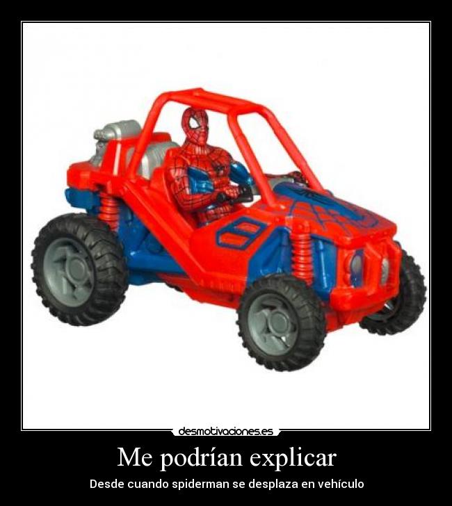 carteles spiderman vehiculo desde cuando hombre arana podrian explicar desmotivaciones