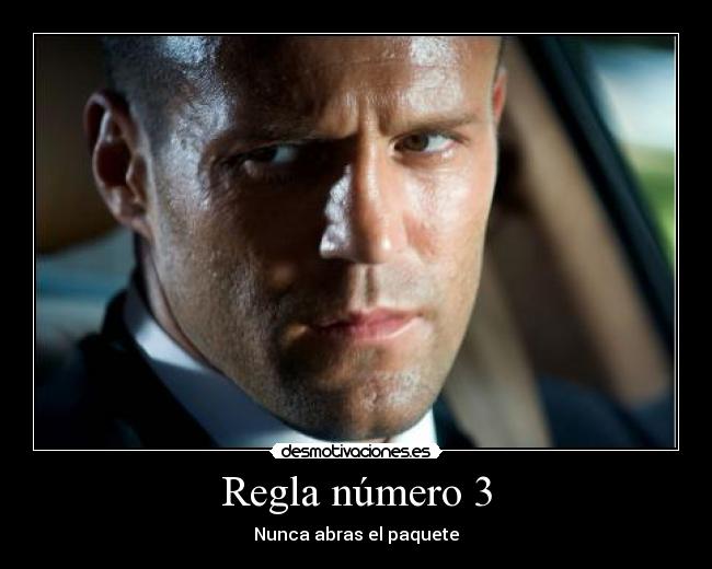 carteles regla transporter pelicula reglas normas desmotivaciones