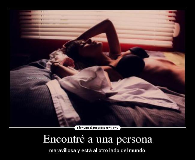 Encontré a una persona -