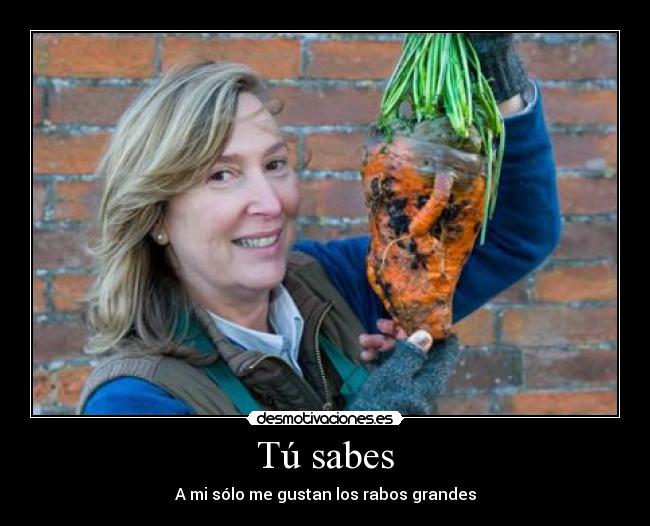 Tú sabes - A mi sólo me gustan los rabos grandes