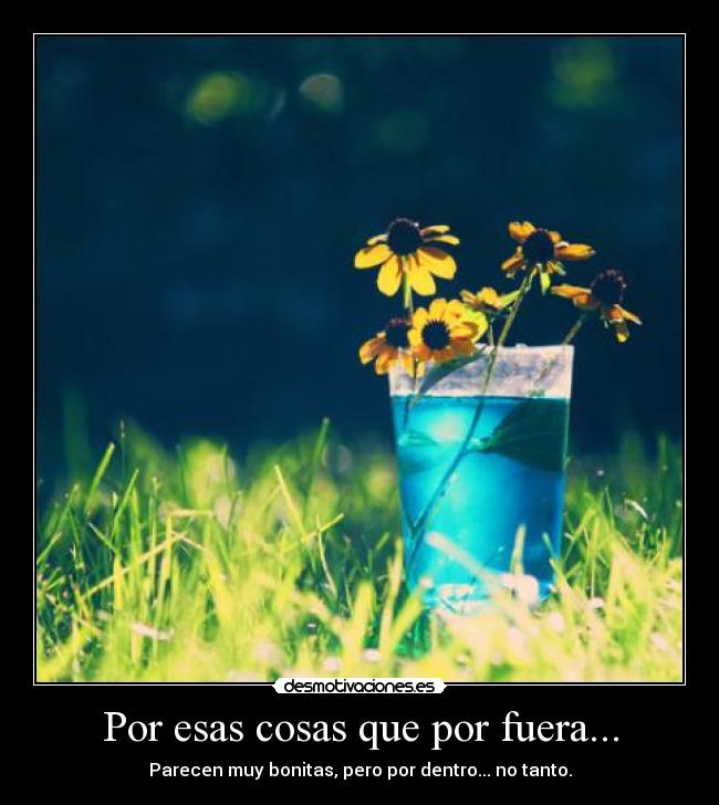 Por esas cosas que por fuera... - 