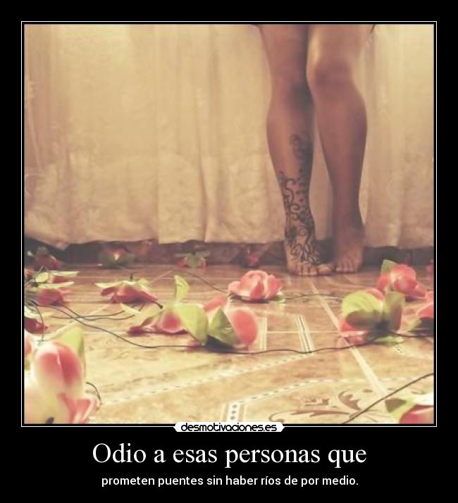Odio a esas personas que - 