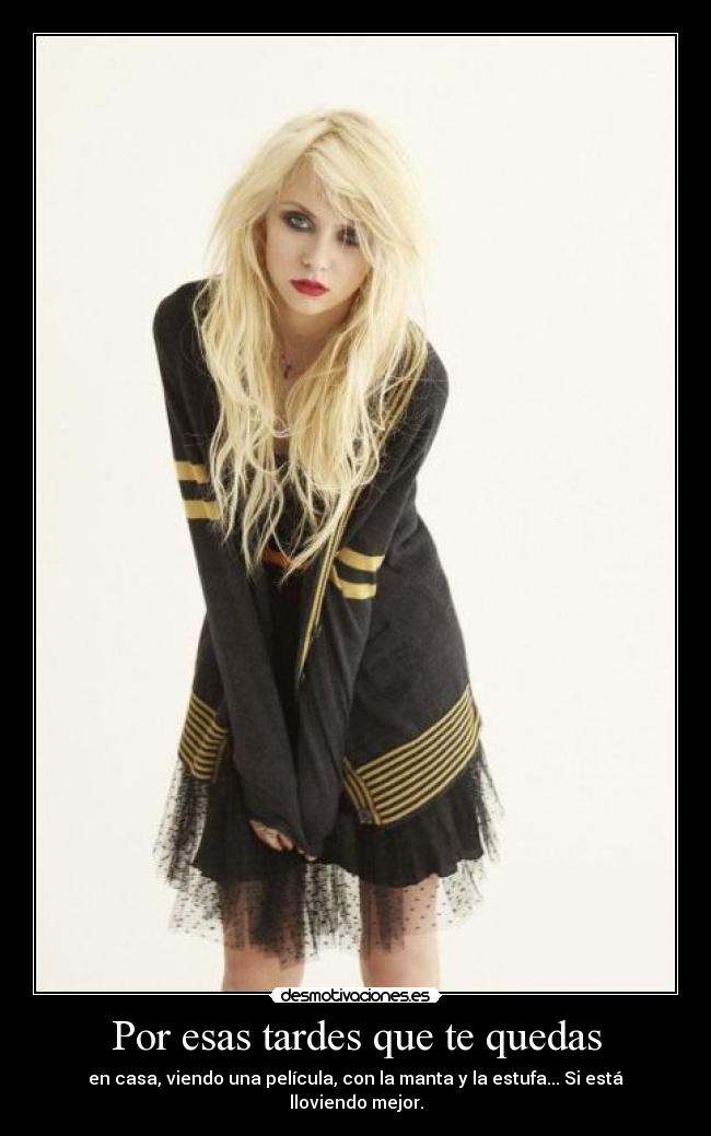 Por esas tardes que te quedas -