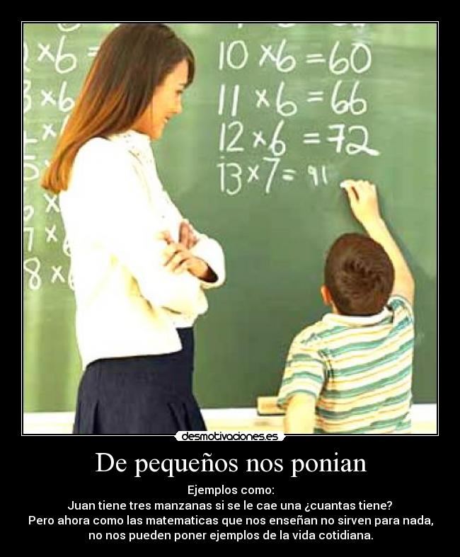 De pequeños nos ponian -