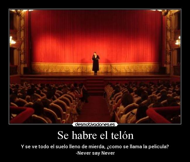 Se habre el telón -