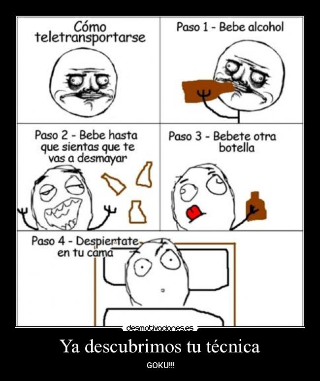 Ya descubrimos tu técnica -