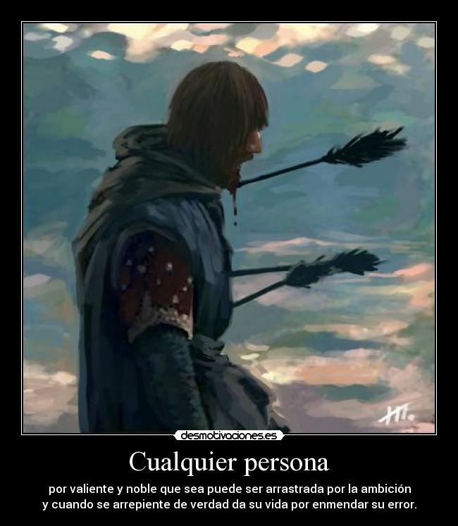 carteles arrepentimiento verdadero boromir muerte desmotivaciones