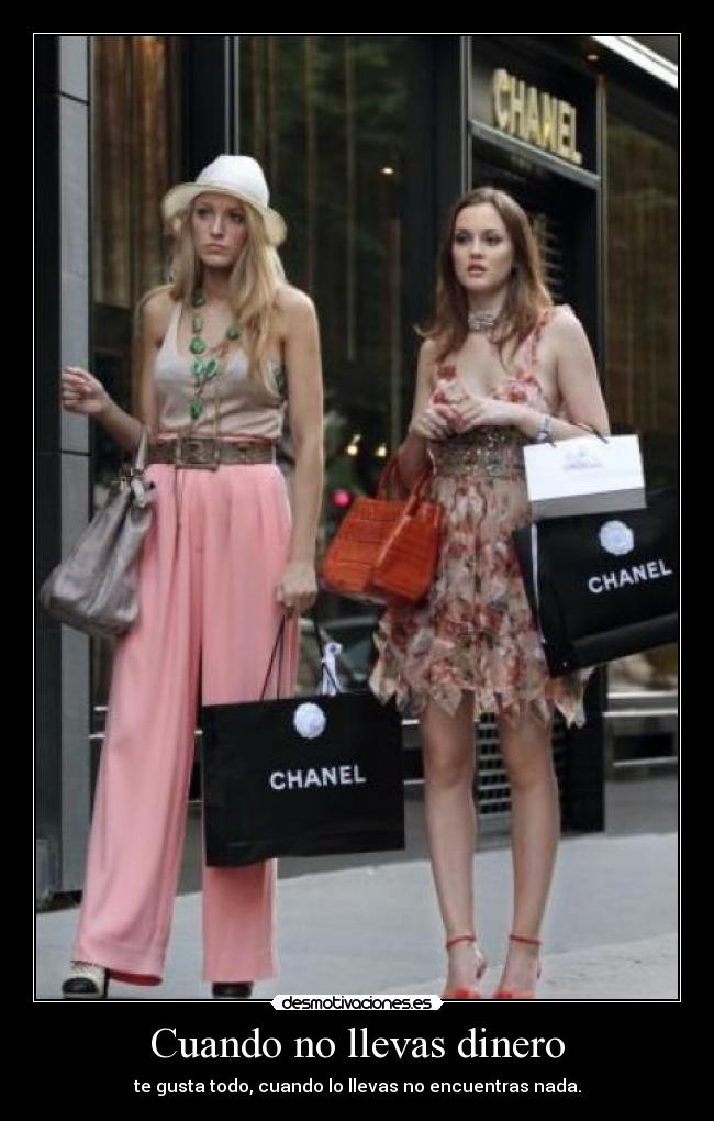 Cuando no llevas dinero -