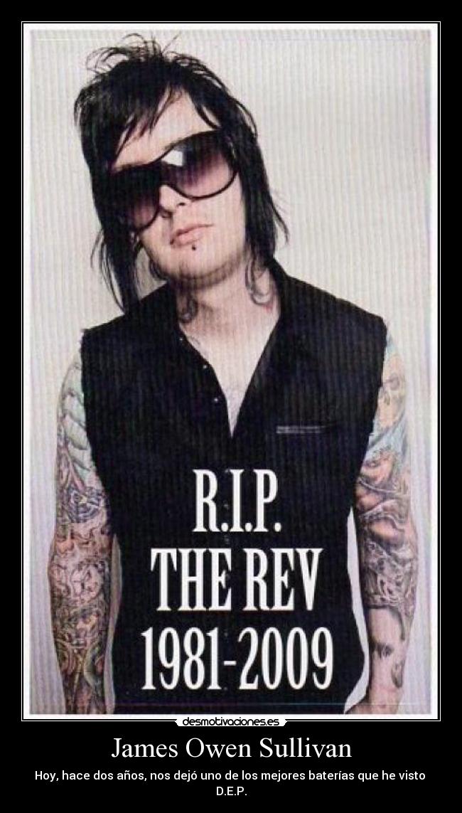 carteles james owen sullivan the rev avenged sevenfold a7x desmotivaciones