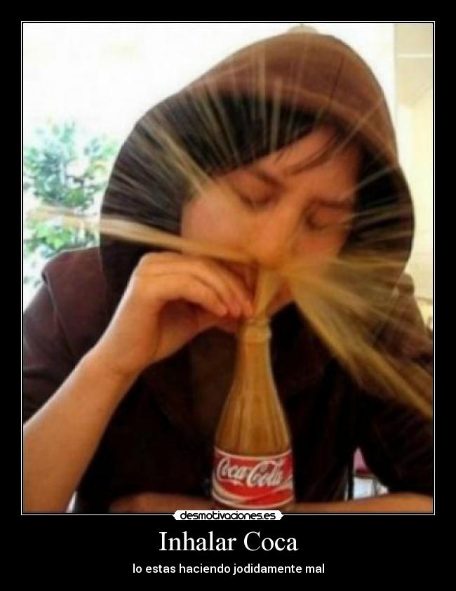 Inhalar Coca -
