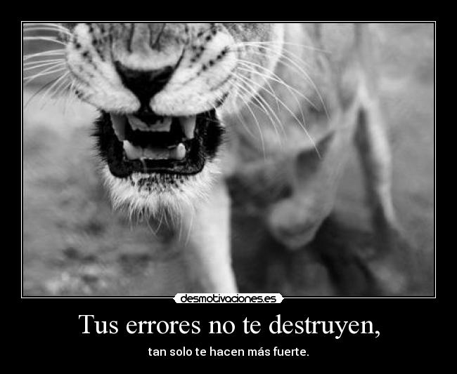 Tus errores no te destruyen, - 