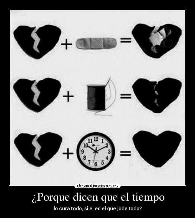 ¿Porque dicen que el tiempo -