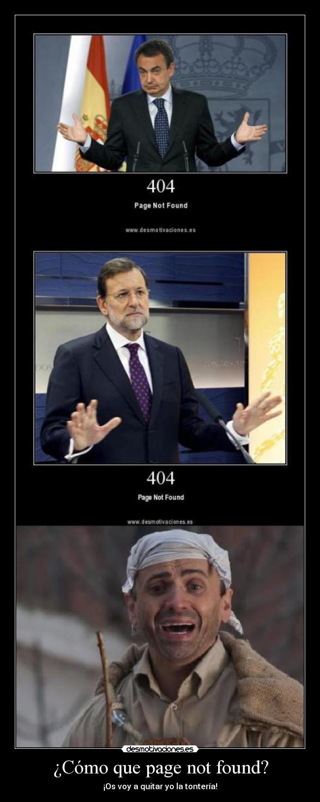 ¿Cómo que page not found? - 