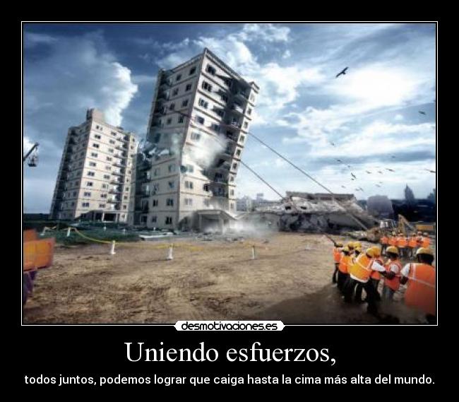 Uniendo esfuerzos, -
