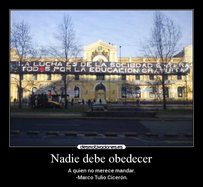 Nadie debe obedecer - 