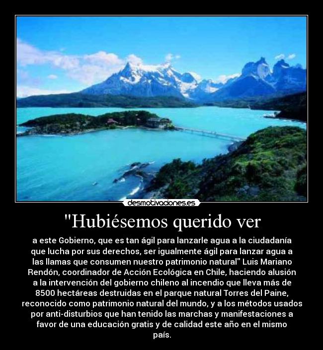 Hubiésemos querido ver -