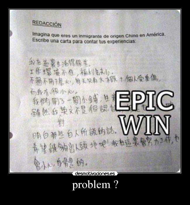 problem ? - 
