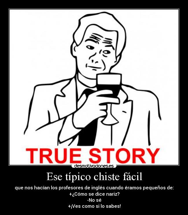 Ese típico chiste fácil -