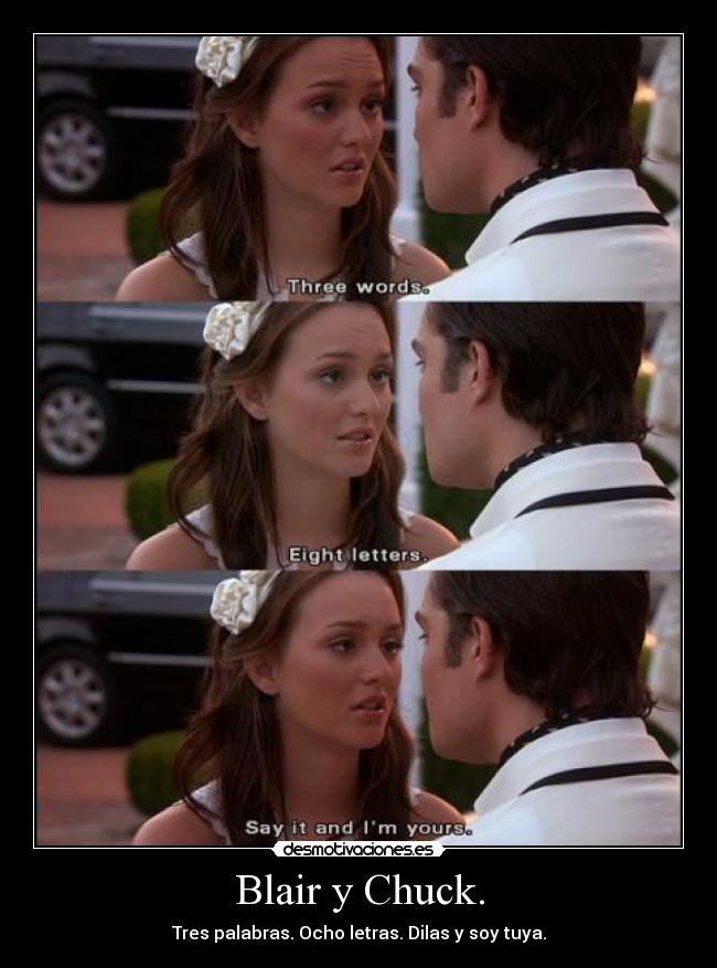 Blair y Chuck. -
