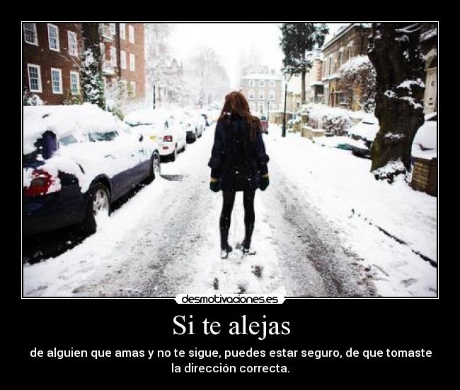 Si te alejas -