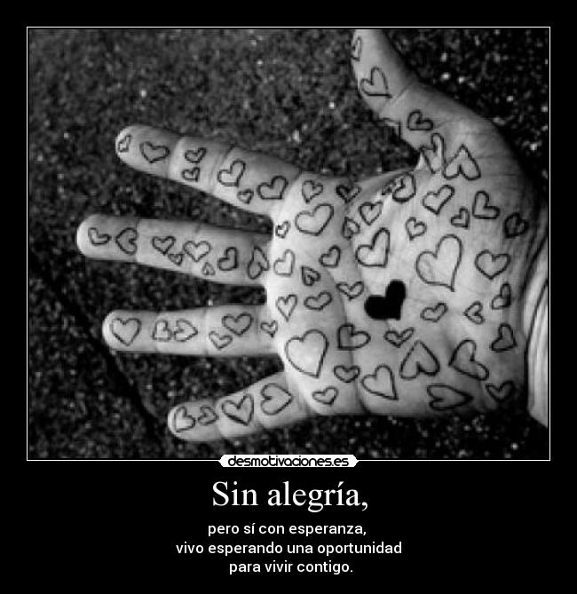 Sin alegría, - 