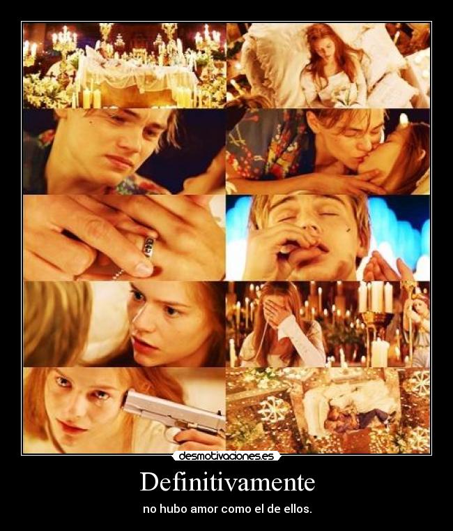 carteles romeo julieta amor jovenes estupidos desmotivaciones