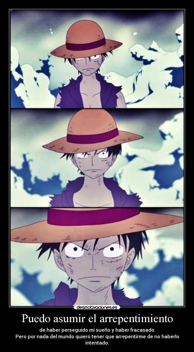 carteles one piece luffy desmotivaciones