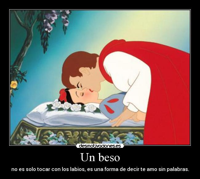 Un beso - no es solo tocar con los labios, es una forma de decir te amo sin palabras.