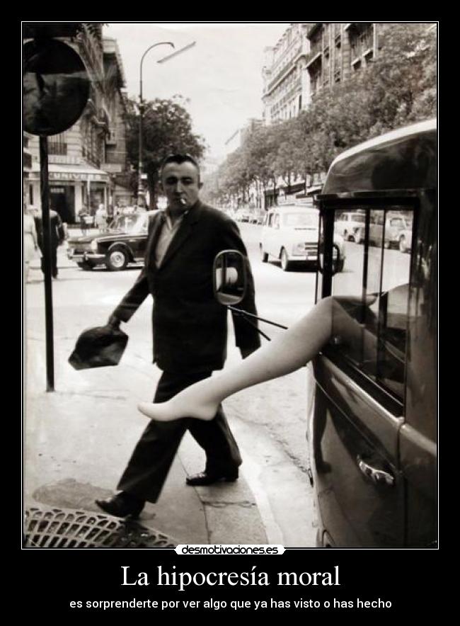 La hipocresía moral -