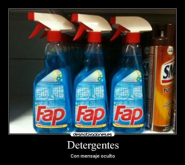 Detergentes - Con mensaje oculto