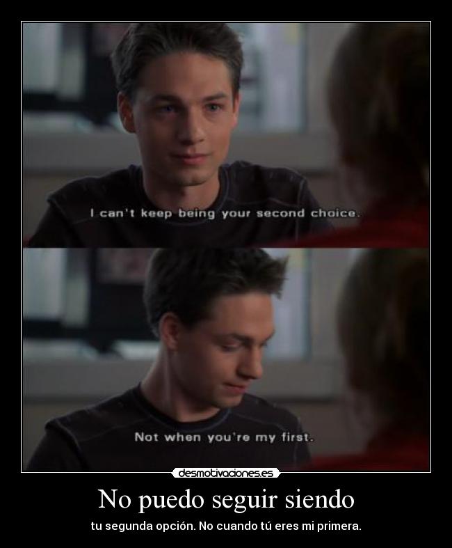 No puedo seguir siendo -