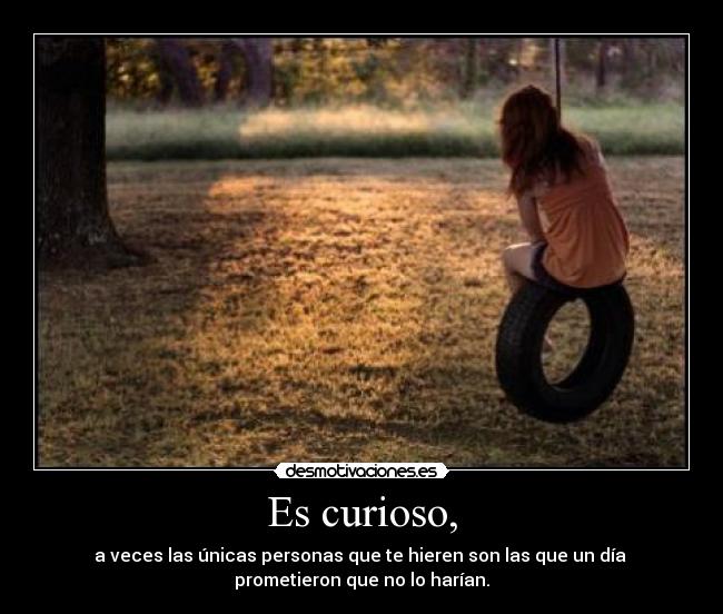Es curioso, -