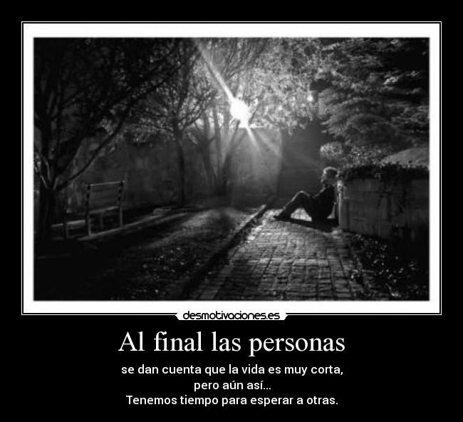 Al final las personas - 