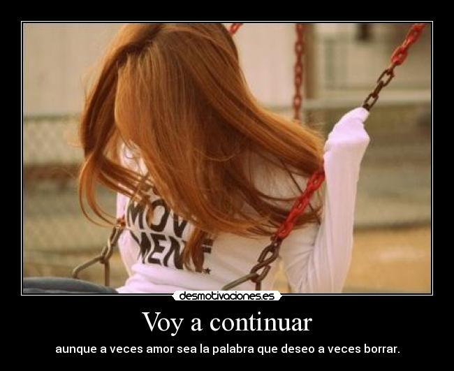 Voy a continuar - 