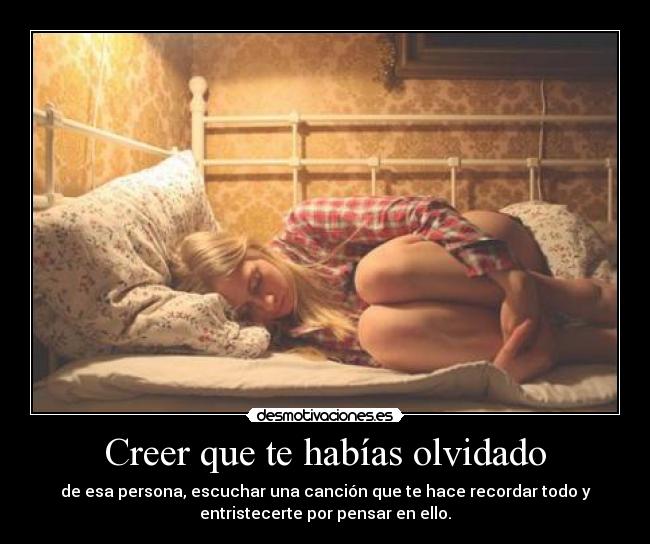 Creer que te habías olvidado - 