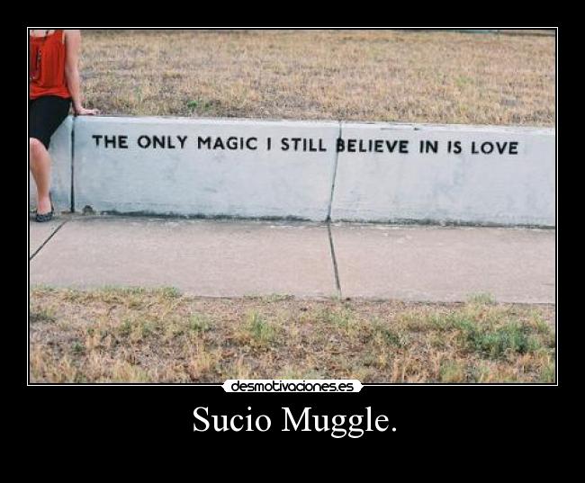 Sucio Muggle. -