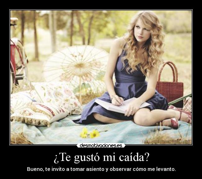 carteles gusto caida desmotivaciones