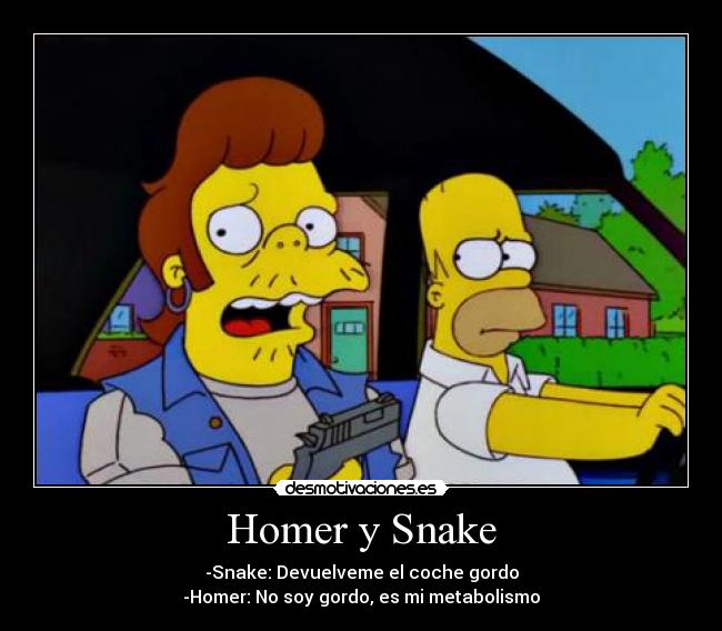 Homer y Snake -