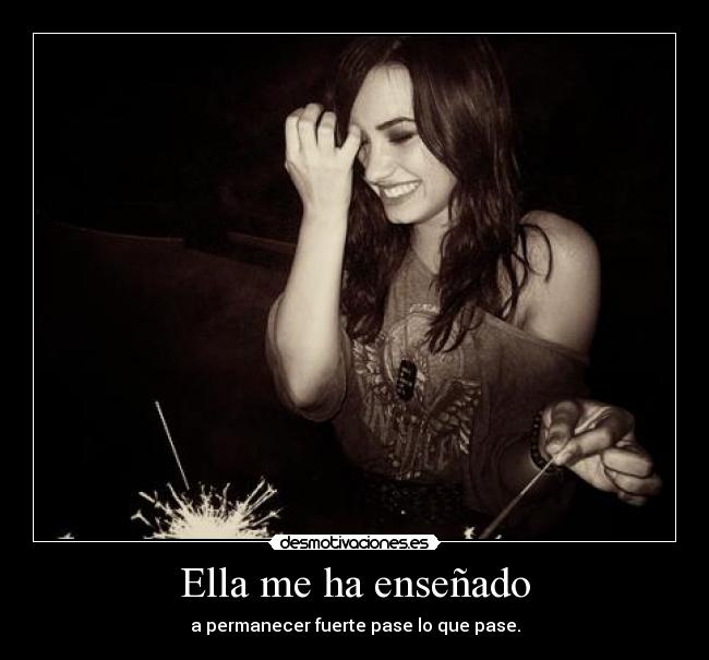 Ella me ha enseñado -