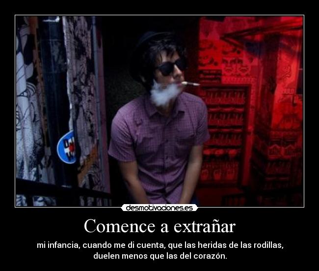 Comence a extrañar -