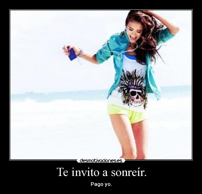 carteles invito sonreir desmotivaciones