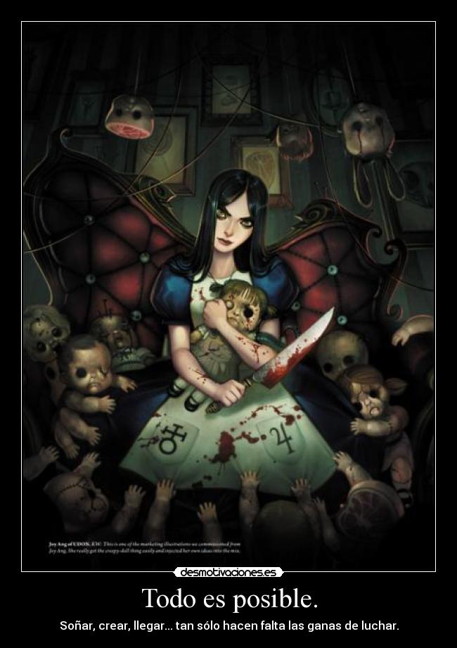 carteles alice madness returns desmotivaciones