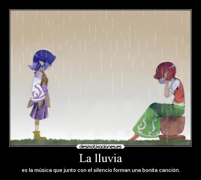 La lluvia -