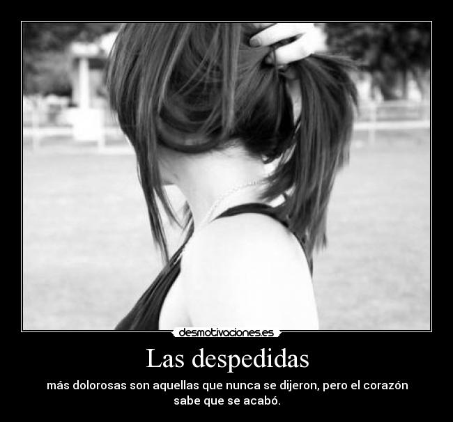 Las despedidas - 