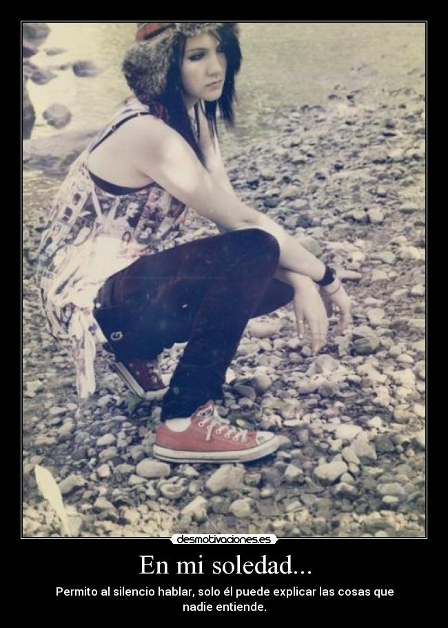 carteles soledad sentimiento desmotivaciones