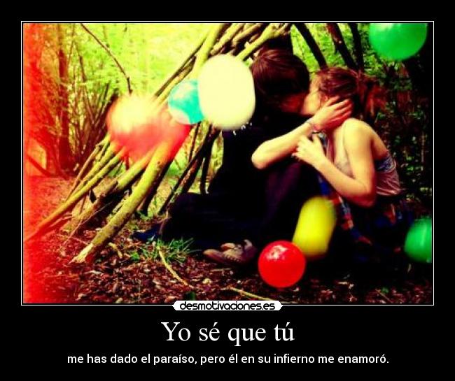 Yo sé que tú - 