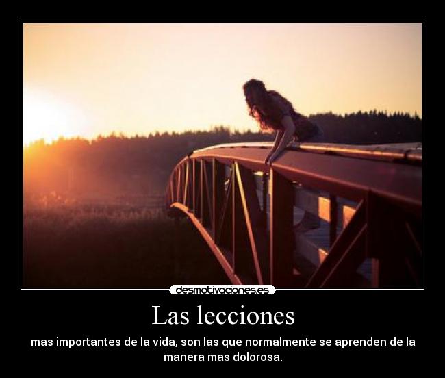 Las lecciones -
