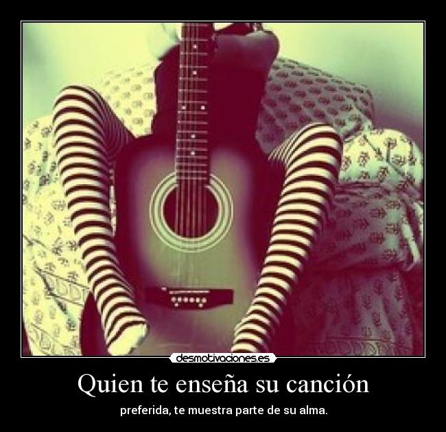 Quien te enseña su canción - 