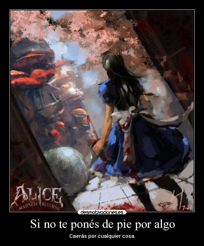 carteles alice madness returns desmotivaciones