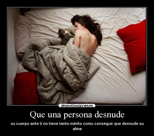 Que una persona desnude - 